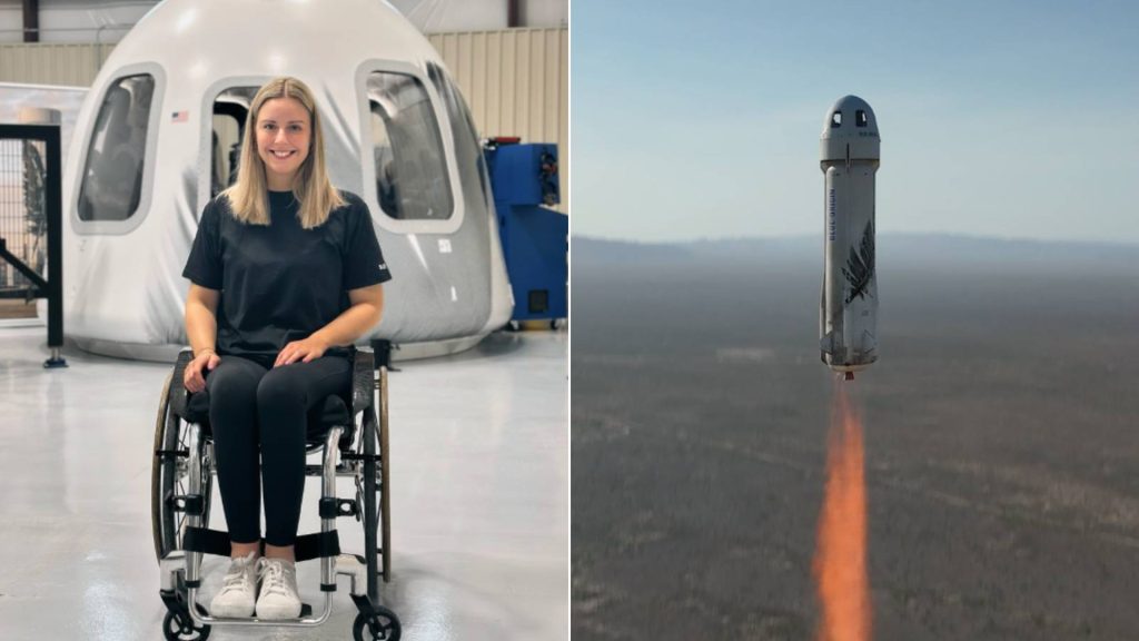 Blue Origin levará 1ª passageira cadeirante ao espaço nesta quinta; veja como será a missão