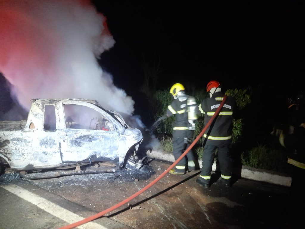 Acidente na BR-153 deixa motorista carbonizado