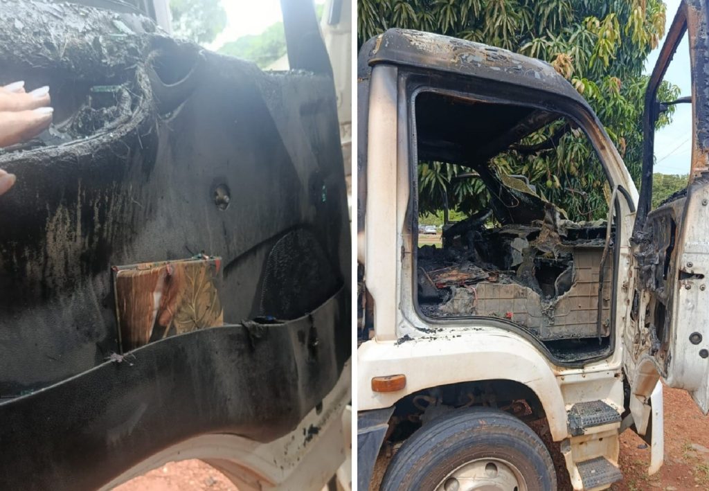 Caminhoneira que encontrou Bíblia intacta dentro do caminhão incendiado decide reformar veículo