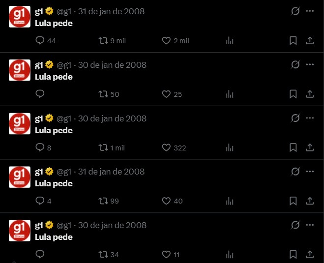 ‘Morre a inesquecível’: por que alguns posts do g1 no antigo Twitter ficaram incompletos? Descubra em VÍDEO