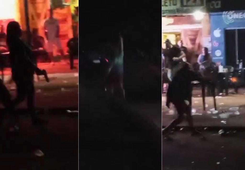 Mulher toma arma de policial militar de folga e faz disparos em rua durante confusão